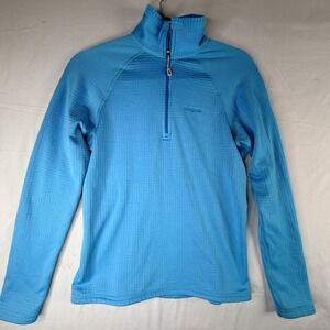 Patagonia Blue Fleece Quarter Zip Pullover Top Women's Size S